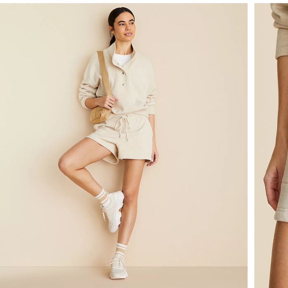 Lou & Grey Fleece Drawstring Shorts